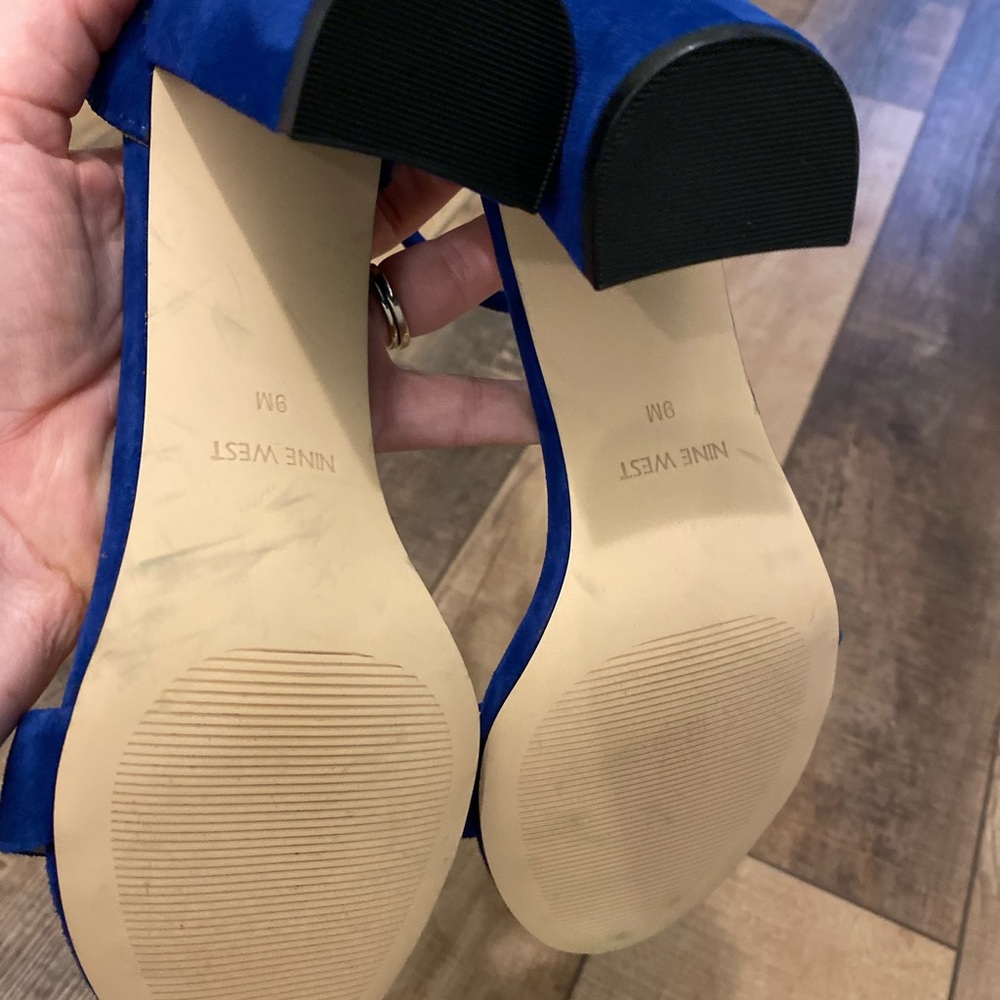 Nine West Heels blue Suede